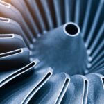 Steel,Blades,Of,Turbine,Propeller,3d,Printing.,Close-up,View.,In